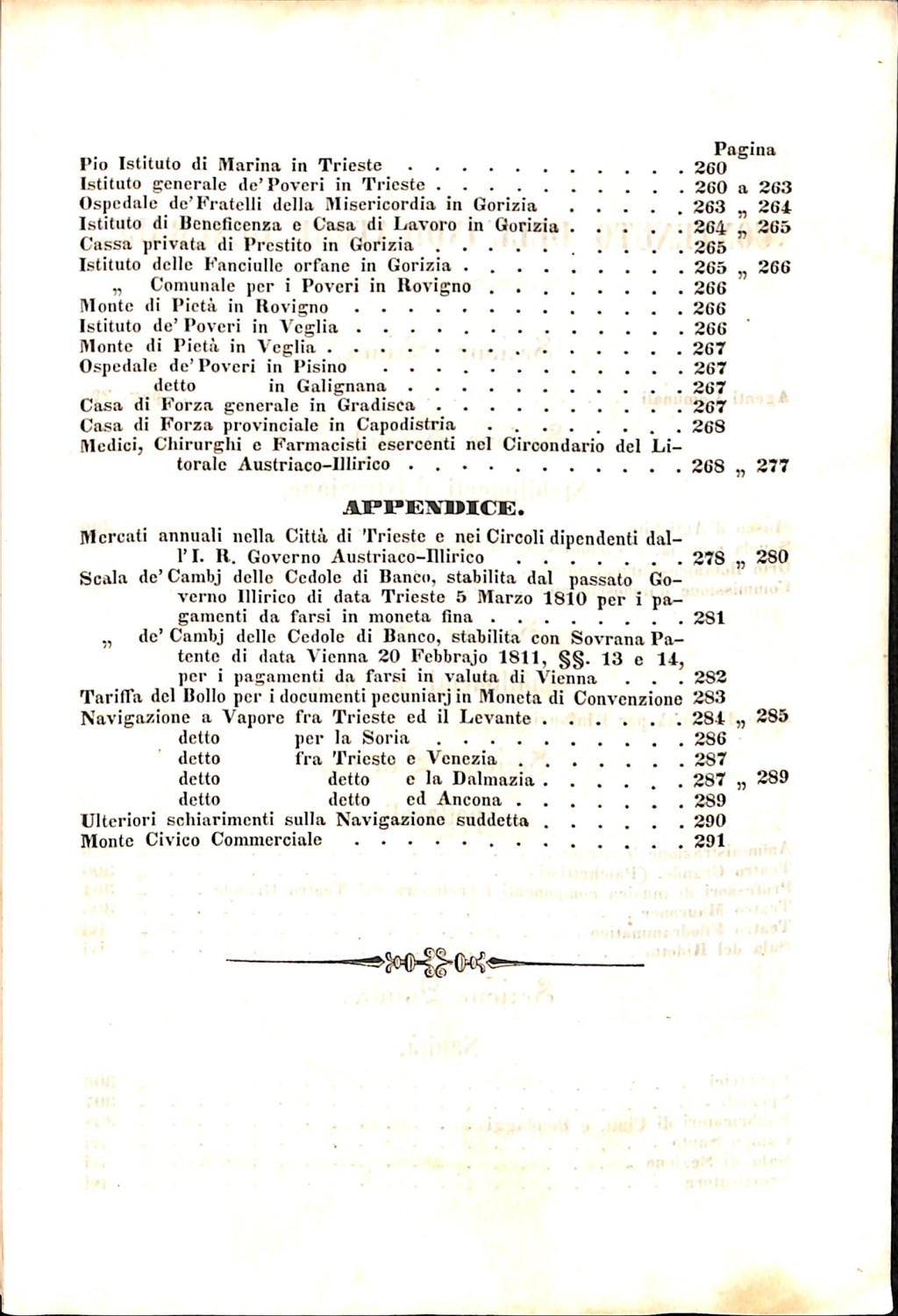 Scematismo dell'I. R. Litorale Austro-Illirico ed unitovi Indicatore generale della Città di Tr  · Str. 13