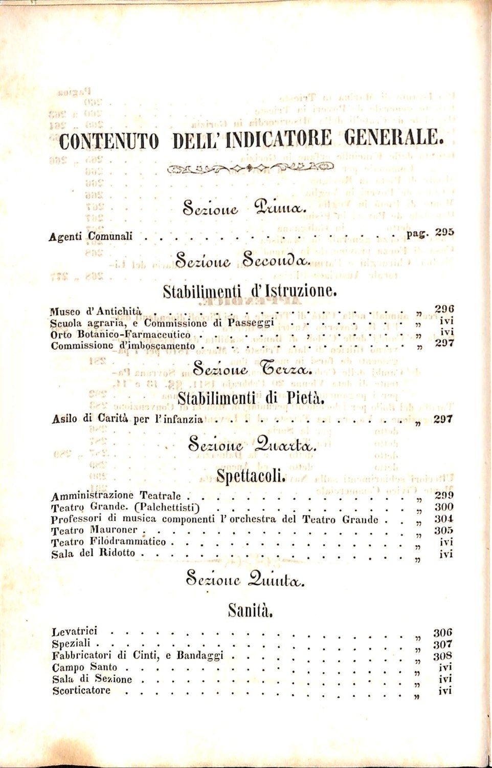 Scematismo dell'I. R. Litorale Austro-Illirico ed unitovi Indicatore generale della Città di Tr  · Str. 14