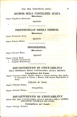 Scematismo dell'I. R. Litorale Austro-Illirico ed unitovi Indicatore generale della Città di Tr  · Str. 27