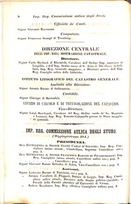 Scematismo dell'I. R. Litorale Austro-Illirico ed unitovi Indicatore generale della Città di Tr  · Str. 28