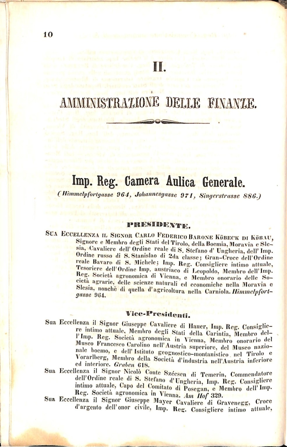 Scematismo dell'I. R. Litorale Austro-Illirico ed unitovi Indicatore generale della Città di Tr  · Str. 30