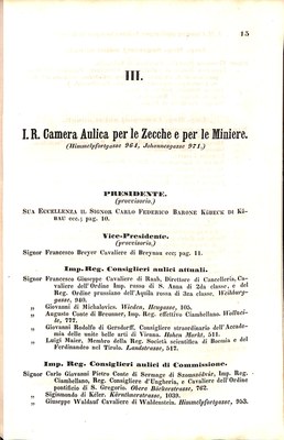 Scematismo dell'I. R. Litorale Austro-Illirico ed unitovi Indicatore generale della Città di Tr  · Str. 35