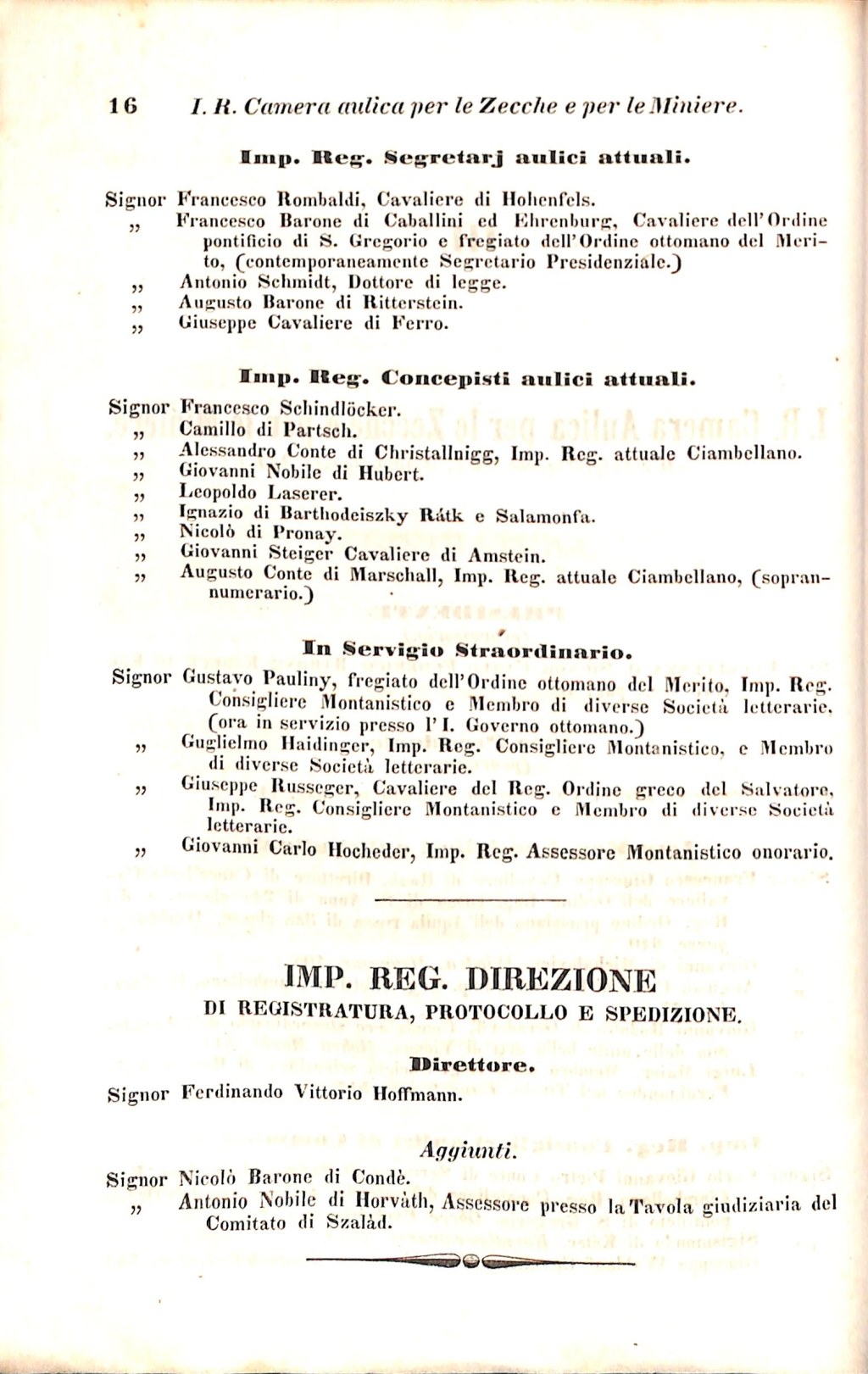 Scematismo dell'I. R. Litorale Austro-Illirico ed unitovi Indicatore generale della Città di Tr  · Str. 36
