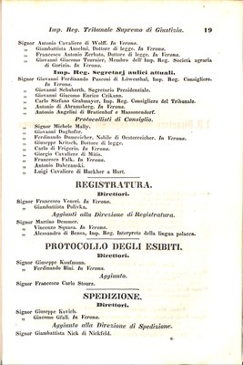 Scematismo dell'I. R. Litorale Austro-Illirico ed unitovi Indicatore generale della Città di Tr  · Str. 39
