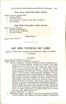 Scematismo dell'I. R. Litorale Austro-Illirico ed unitovi Indicatore generale della Città di Tr  · Str. 41
