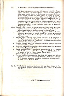 Scematismo dell'I. R. Litorale Austro-Illirico ed unitovi Indicatore generale della Città di Tr  · Str. 42