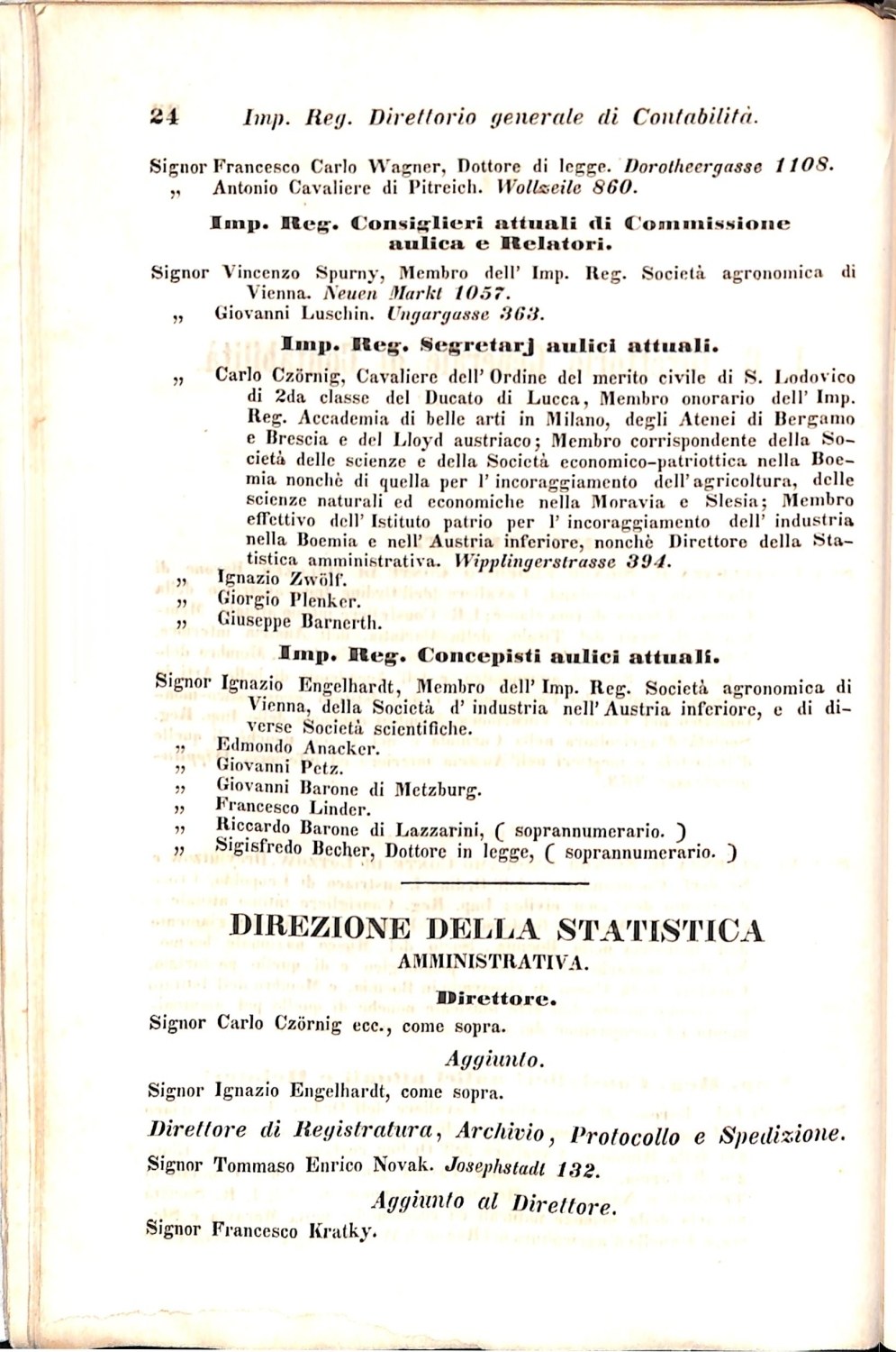 Scematismo dell'I. R. Litorale Austro-Illirico ed unitovi Indicatore generale della Città di Tr  · Str. 44