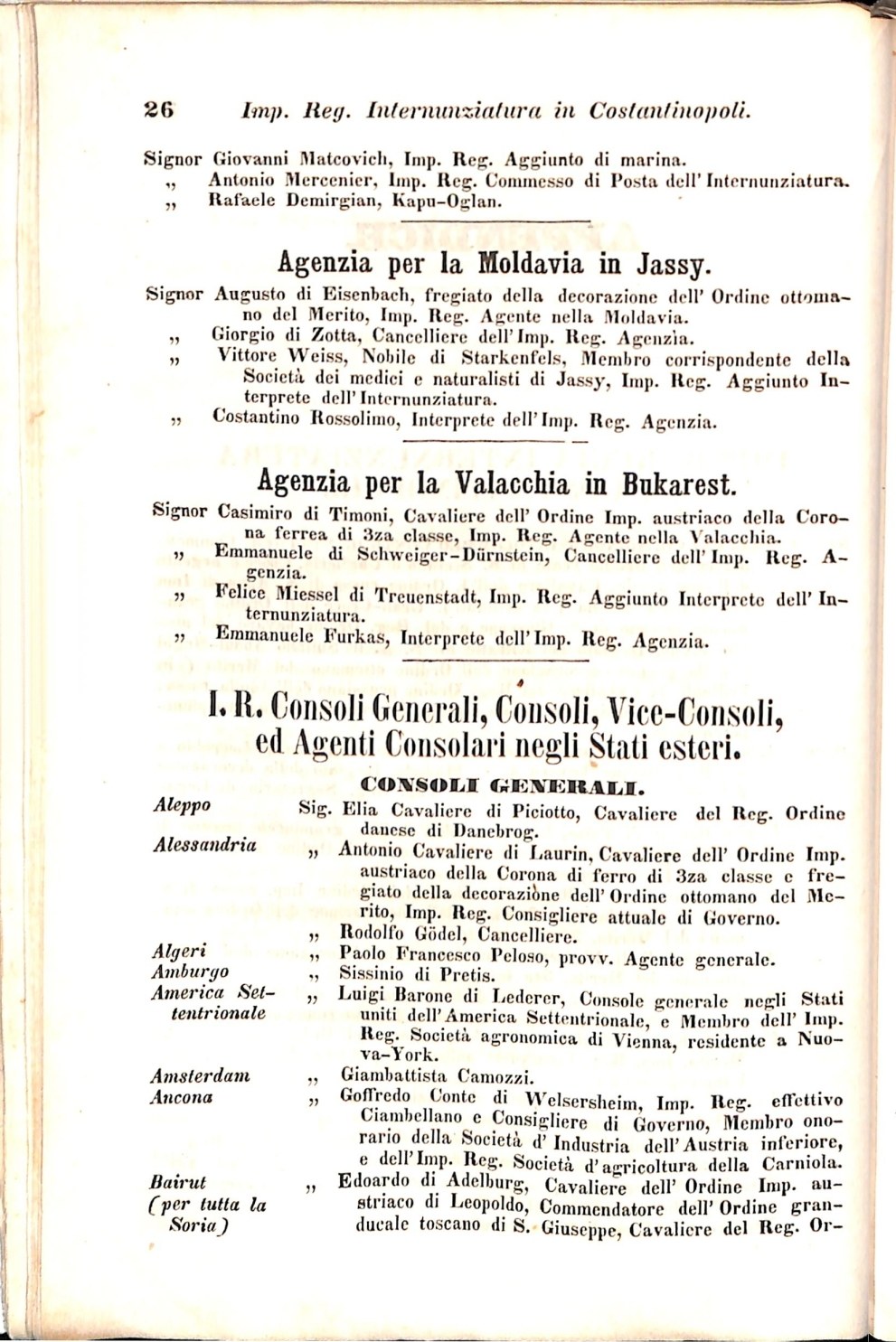 Scematismo dell'I. R. Litorale Austro-Illirico ed unitovi Indicatore generale della Città di Tr  · Str. 46