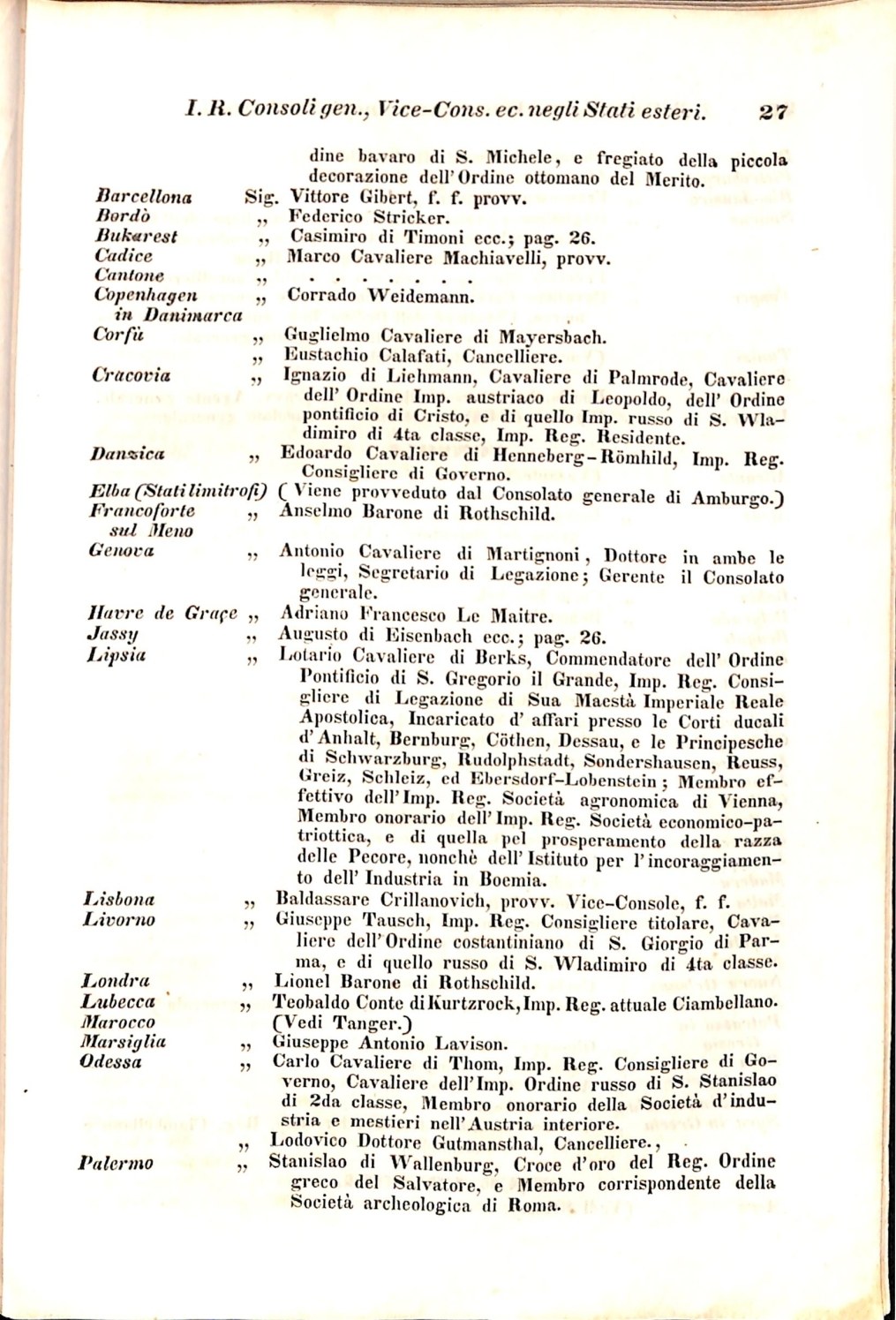 Scematismo dell'I. R. Litorale Austro-Illirico ed unitovi Indicatore generale della Città di Tr  · Str. 47