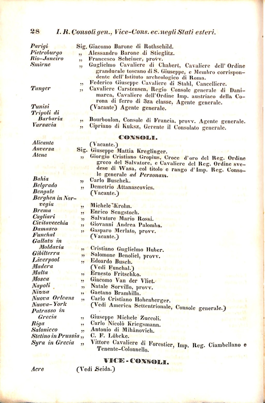 Scematismo dell'I. R. Litorale Austro-Illirico ed unitovi Indicatore generale della Città di Tr  · Str. 48