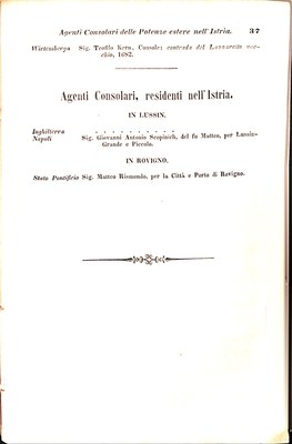 Scematismo dell'I. R. Litorale Austro-Illirico ed unitovi Indicatore generale della Città di Tr  · Str. 57