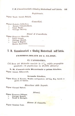 Scematismo dell'I. R. Litorale Austro-Illirico ed unitovi Indicatore generale della Città di Tr  · Str. 73