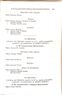 Scematismo dell'I. R. Litorale Austro-Illirico ed unitovi Indicatore generale della Città di Tr  · Str. 77