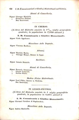 Scematismo dell'I. R. Litorale Austro-Illirico ed unitovi Indicatore generale della Città di Tr  · Str. 82