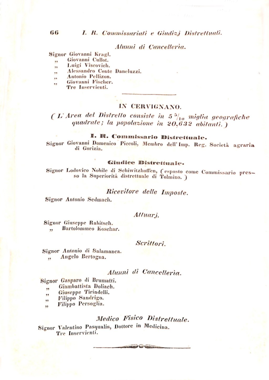 Scematismo dell'I. R. Litorale Austro-Illirico ed unitovi Indicatore generale della Città di Tr  · Str. 86