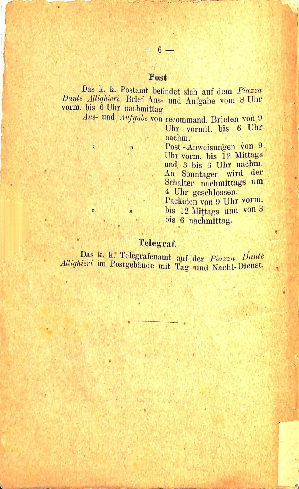 Führer für Pola und Umgebung · Str. 10
