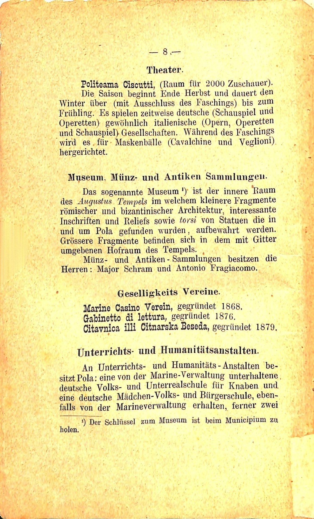 Führer für Pola und Umgebung · Str. 12