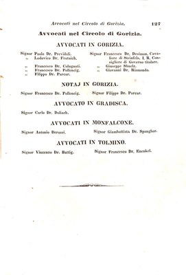 Scematismo dell'I. R. Litorale Austro-Illirico ed unitovi Indicatore generale della Città di Tr  · Str. 147