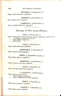 Scematismo dell'I. R. Litorale Austro-Illirico ed unitovi Indicatore generale della Città di Tr  · Str. 164
