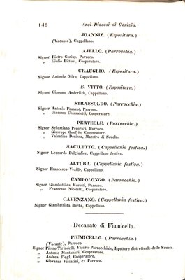 Scematismo dell'I. R. Litorale Austro-Illirico ed unitovi Indicatore generale della Città di Tr  · Str. 168