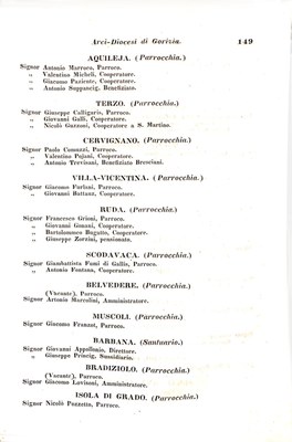 Scematismo dell'I. R. Litorale Austro-Illirico ed unitovi Indicatore generale della Città di Tr  · Str. 169
