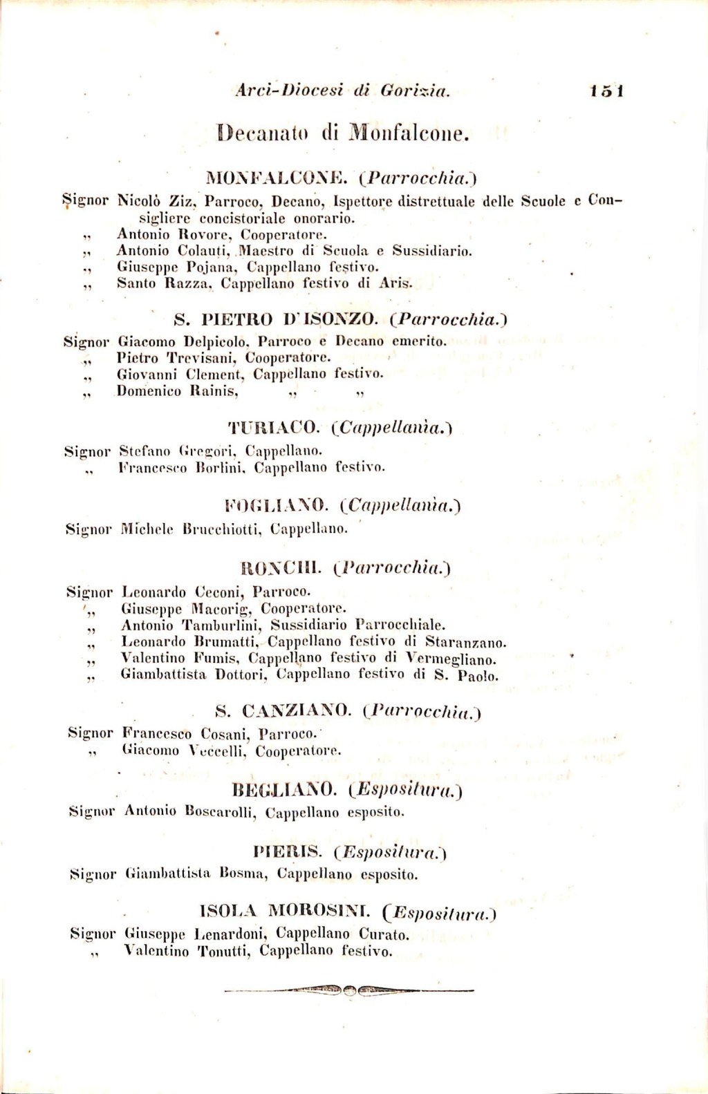 Scematismo dell'I. R. Litorale Austro-Illirico ed unitovi Indicatore generale della Città di Tr  · Str. 171