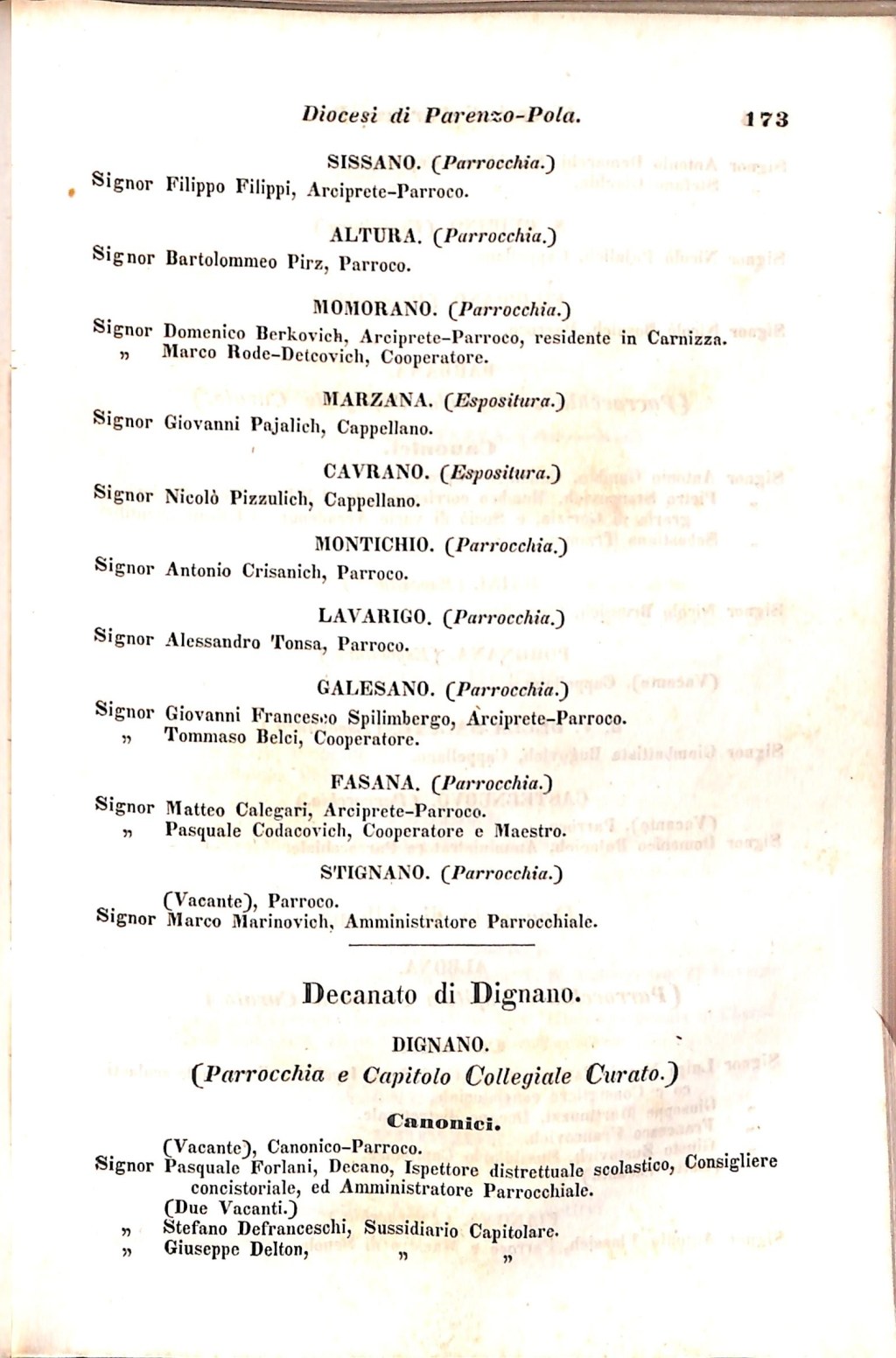 Scematismo dell'I. R. Litorale Austro-Illirico ed unitovi Indicatore generale della Città di Tr  · Str. 193