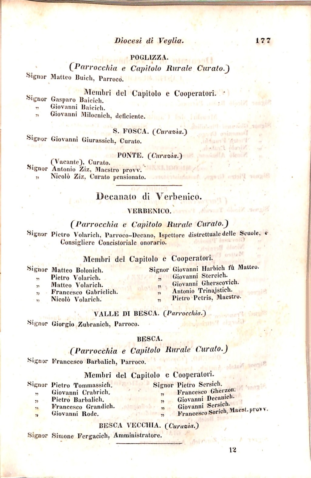 Scematismo dell'I. R. Litorale Austro-Illirico ed unitovi Indicatore generale della Città di Tr  · Str. 197