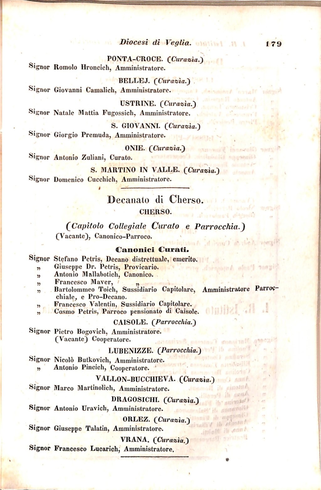 Scematismo dell'I. R. Litorale Austro-Illirico ed unitovi Indicatore generale della Città di Tr  · Str. 199