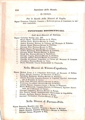 Scematismo dell'I. R. Litorale Austro-Illirico ed unitovi Indicatore generale della Città di Tr  · Str. 208