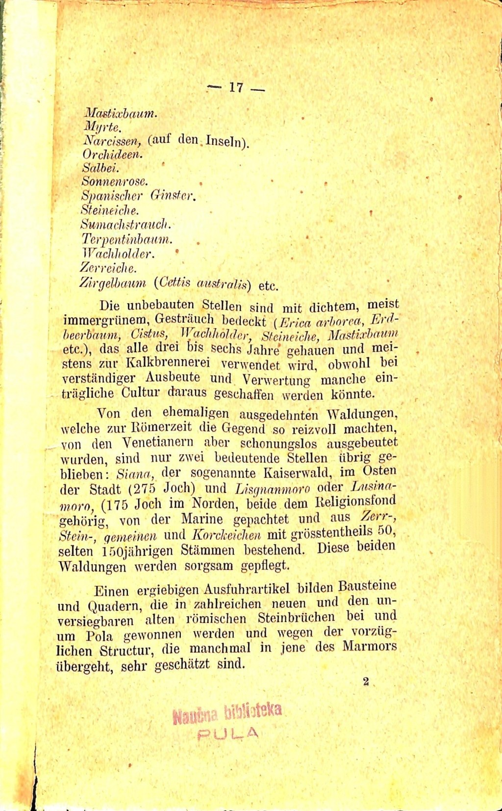Führer für Pola und Umgebung · Str. 21