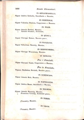 Scematismo dell'I. R. Litorale Austro-Illirico ed unitovi Indicatore generale della Città di Tr  · Str. 222