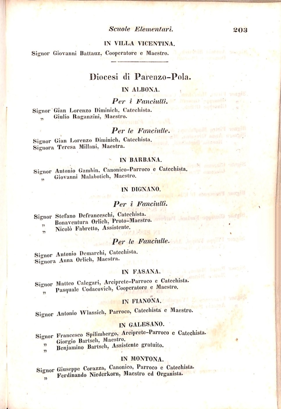 Scematismo dell'I. R. Litorale Austro-Illirico ed unitovi Indicatore generale della Città di Tr  · Str. 223
