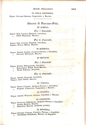 Scematismo dell'I. R. Litorale Austro-Illirico ed unitovi Indicatore generale della Città di Tr  · Str. 223