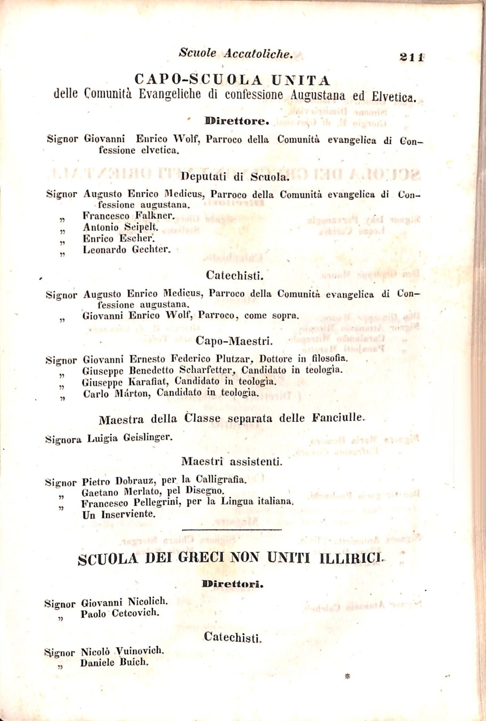 Scematismo dell'I. R. Litorale Austro-Illirico ed unitovi Indicatore generale della Città di Tr  · Str. 231