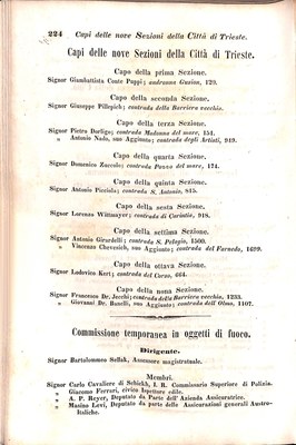 Scematismo dell'I. R. Litorale Austro-Illirico ed unitovi Indicatore generale della Città di Tr  · Str. 244