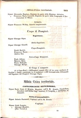 Scematismo dell'I. R. Litorale Austro-Illirico ed unitovi Indicatore generale della Città di Tr  · Str. 245