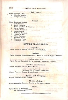 Scematismo dell'I. R. Litorale Austro-Illirico ed unitovi Indicatore generale della Città di Tr  · Str. 246