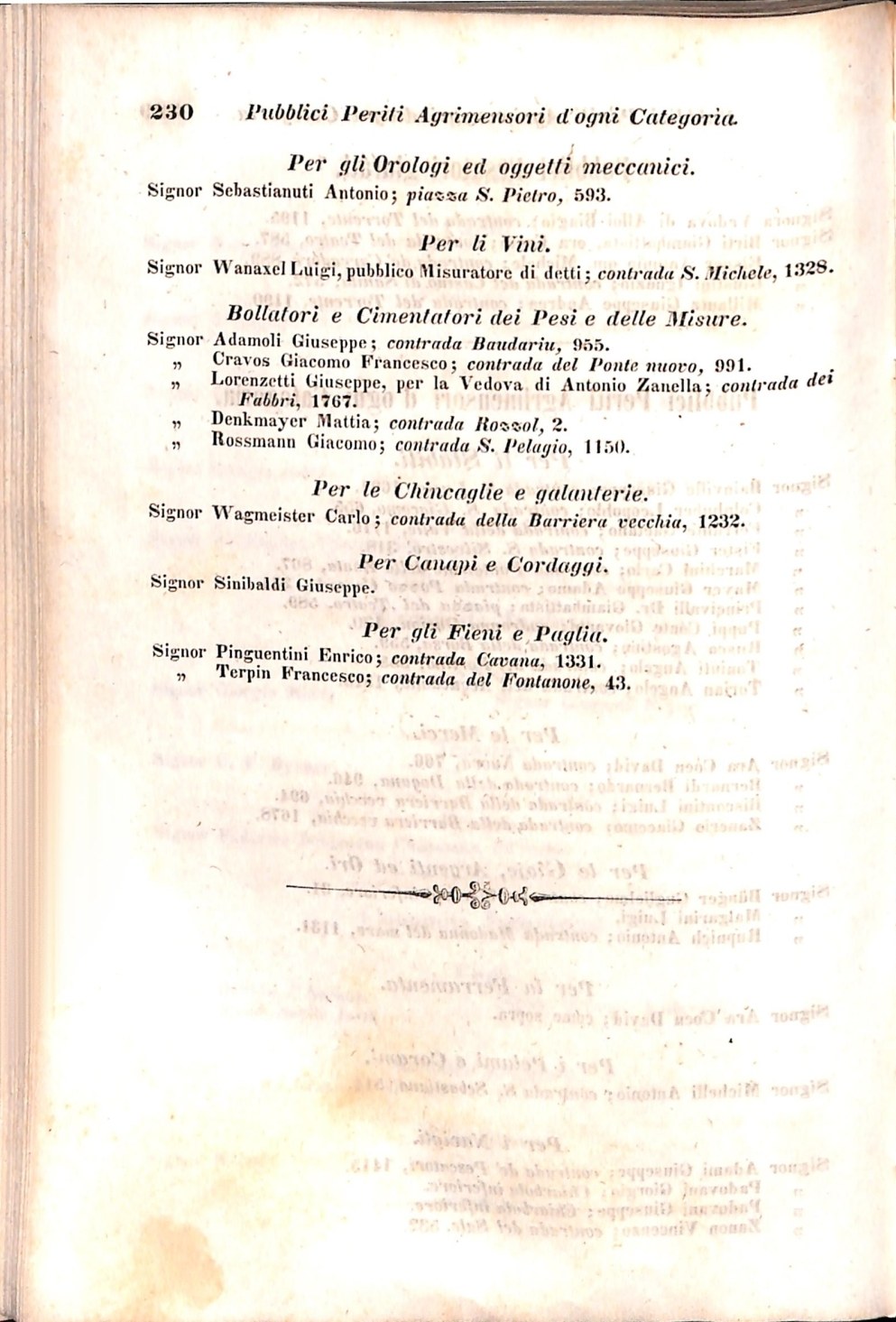 Scematismo dell'I. R. Litorale Austro-Illirico ed unitovi Indicatore generale della Città di Tr  · Str. 250