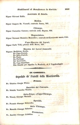 Scematismo dell'I. R. Litorale Austro-Illirico ed unitovi Indicatore generale della Città di Tr  · Str. 283