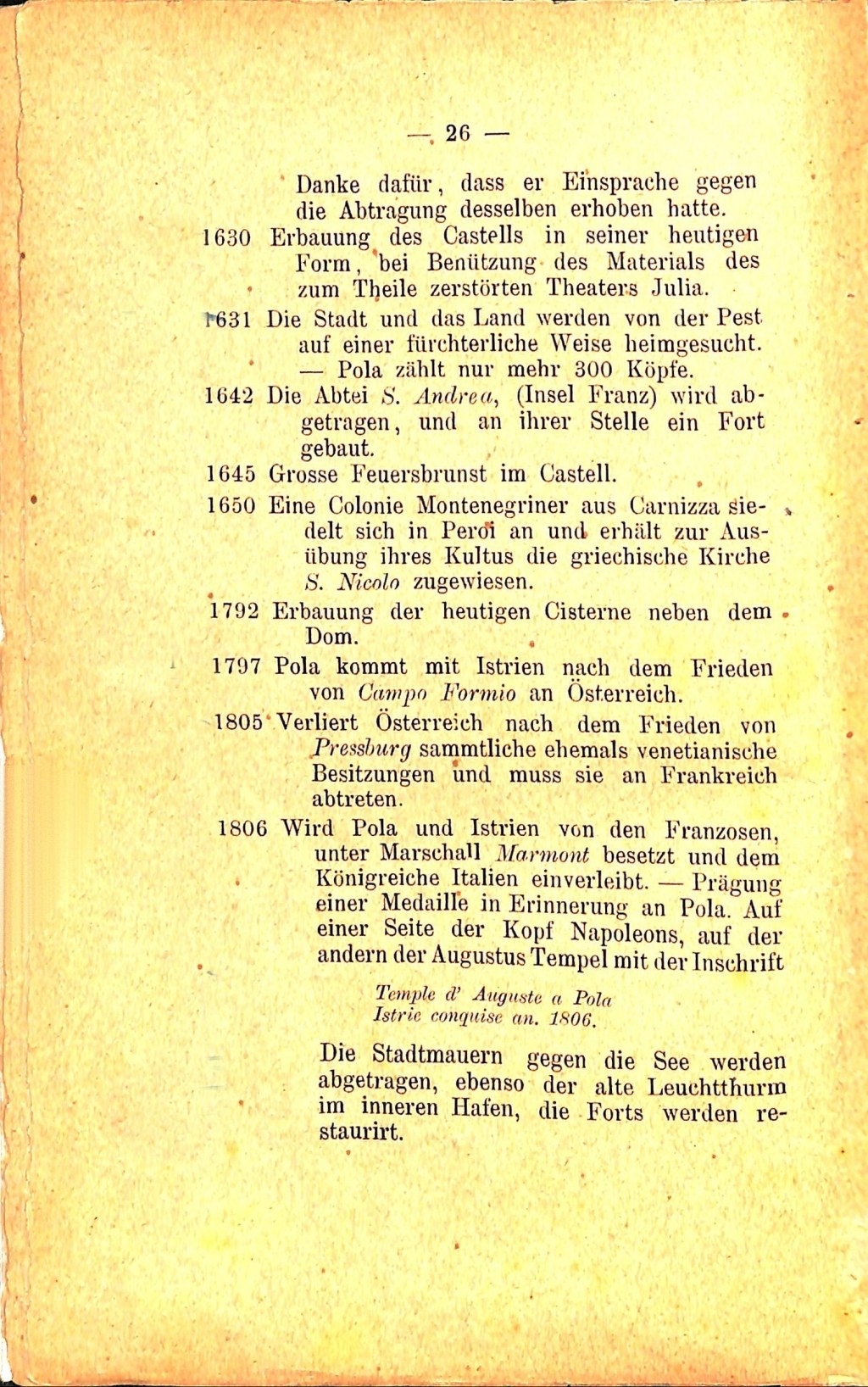 Führer für Pola und Umgebung · Str. 30
