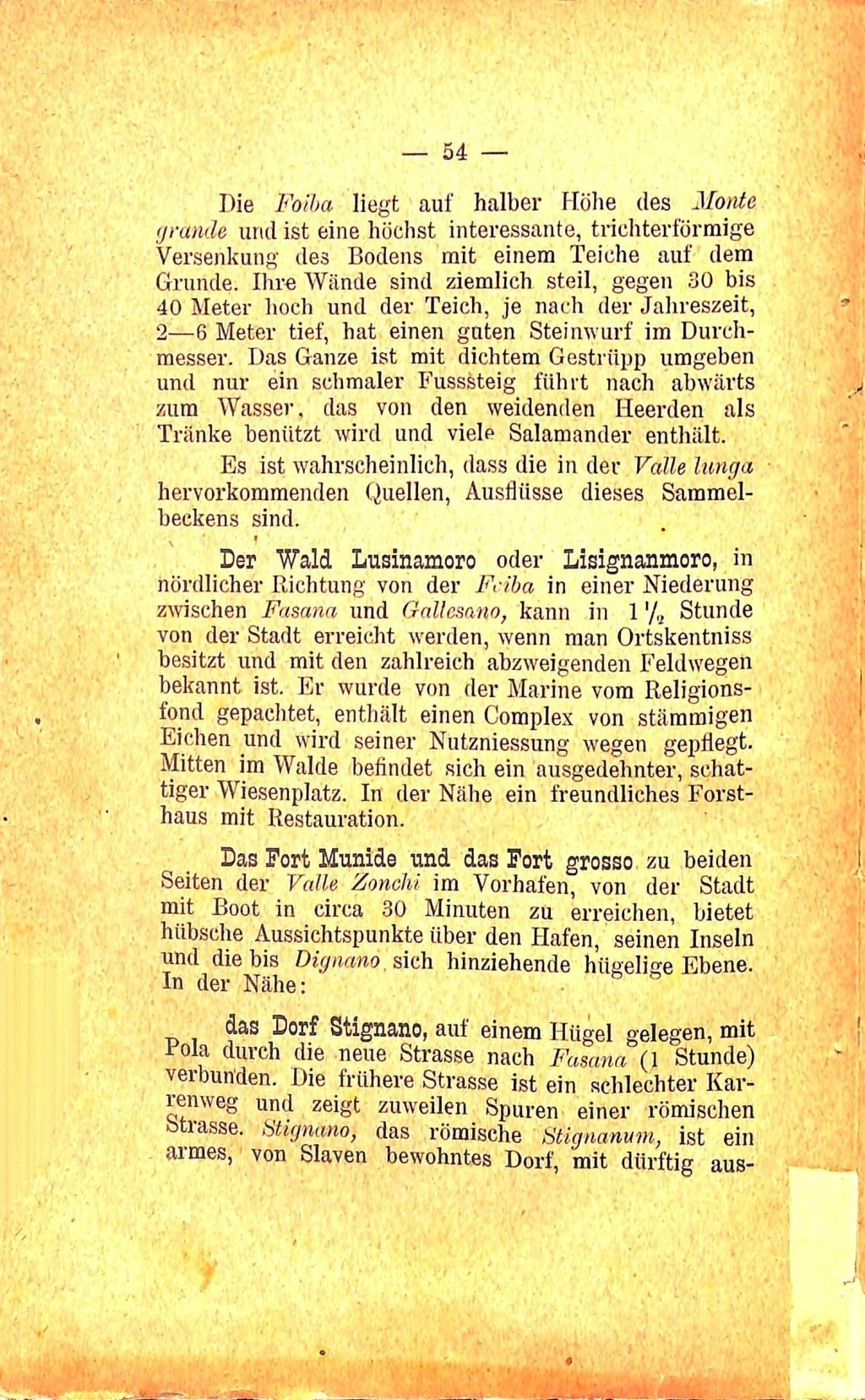 Führer für Pola und Umgebung · Str. 58