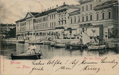 Gruss aus Pola : an der Riva