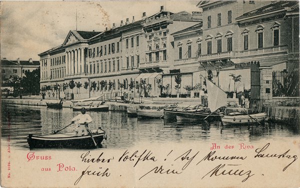 Gruss aus Pola : an der Riva