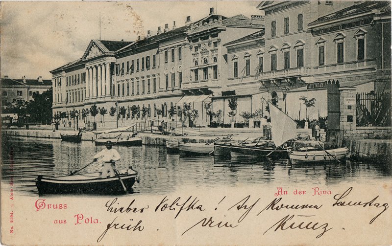 Gruss aus Pola : an der Riva