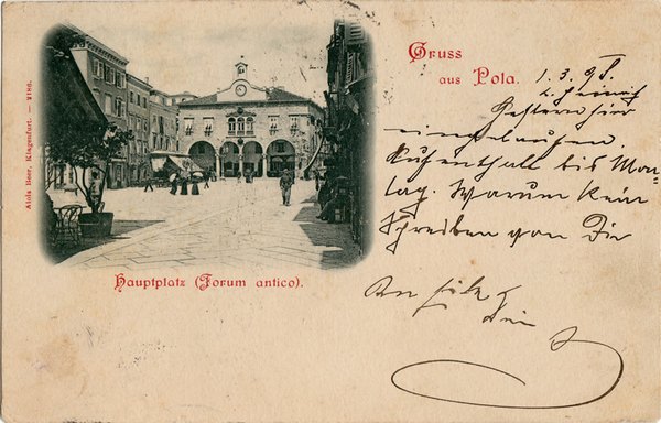 Gruss aus Pola : Hauptplatz (Forum antico)