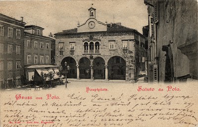 Gruss aus Pola = Saluto da Pola : Hauptplatz