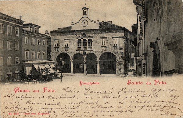 Gruss aus Pola = Saluto da Pola : Hauptplatz