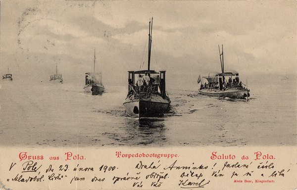 Torpedobootsgruppe : Gruss aus Pola = Saluto da Pola