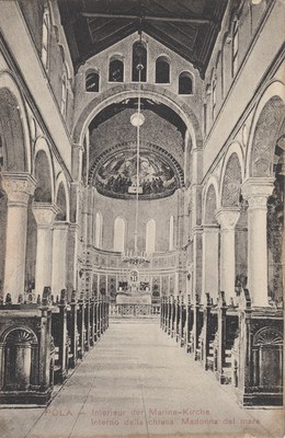 Pola : Interieur der Marine-Kirche = Interno della chiesa Madonna del mare